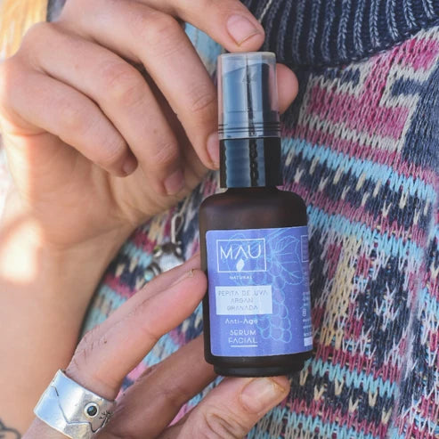 Sérum Facial Pepita de Uva - Anti Age- maunatural