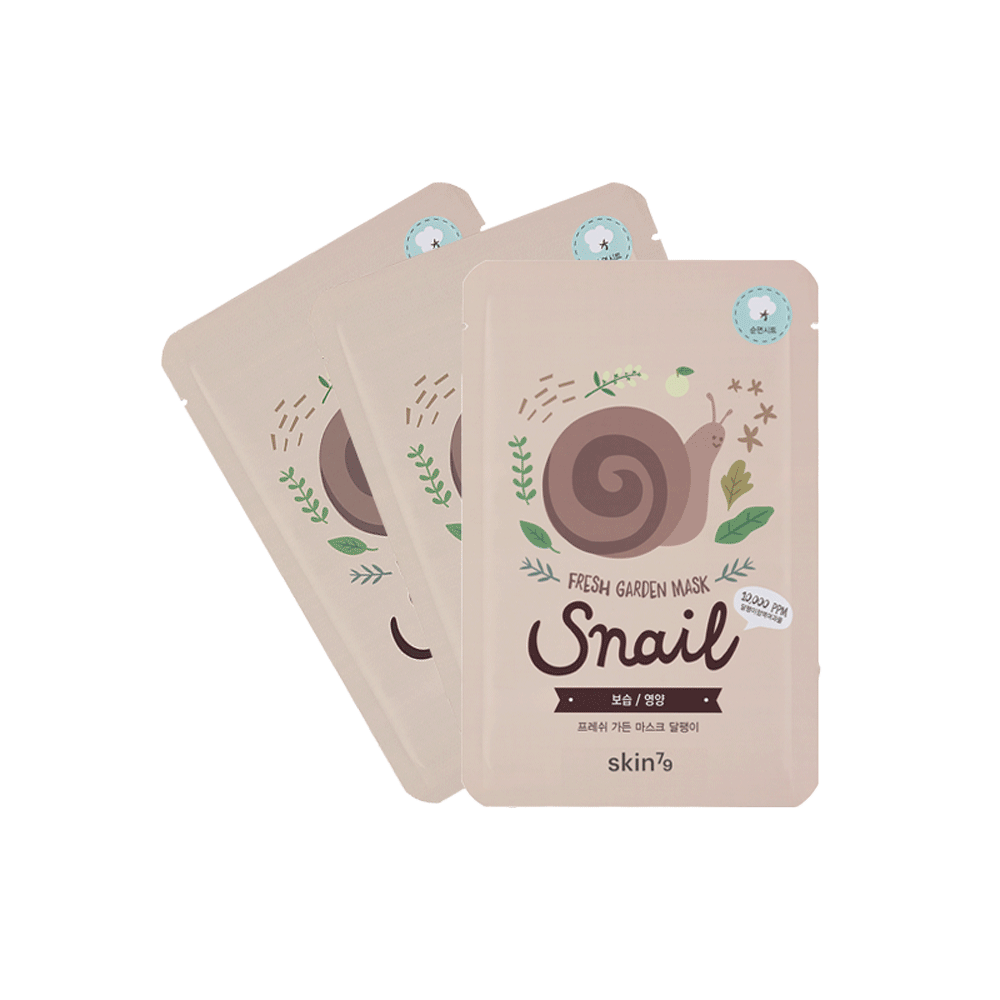 Pack 3 Mascarillas Hidratantes Fresh Garden – Snail